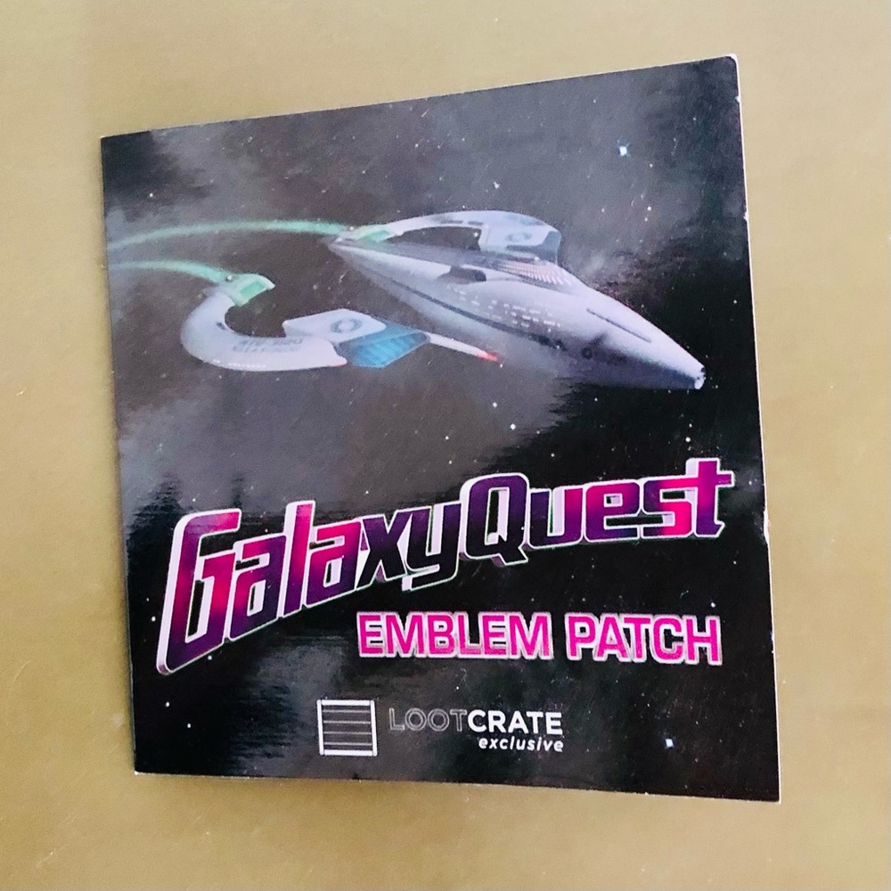 2015 December Loot Crate Exclusive Galaxy Quest Blue Emblem Patch Iron Sew On